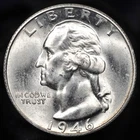 1946-S Washington Quarter -- Choice BU with Outstanding Luster