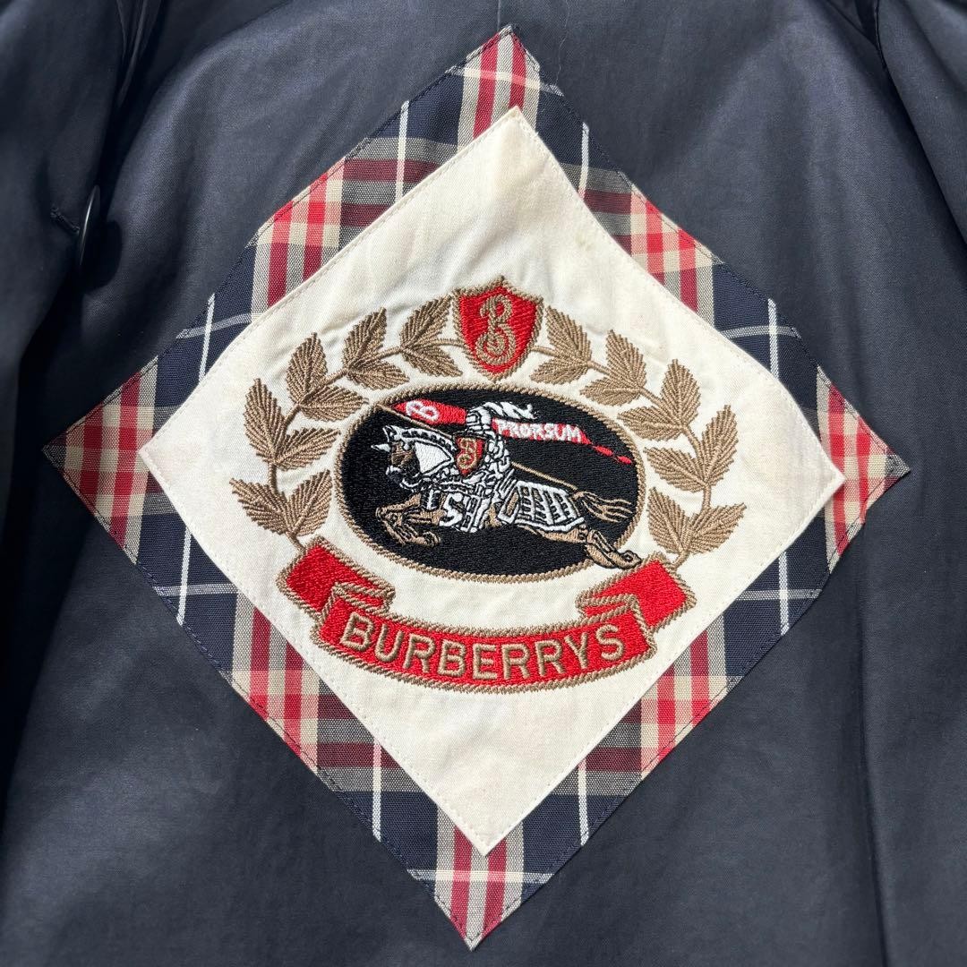 Vintage Burberrys Trench Coat Black Mid 9AR US S From Japan thumbnail 12