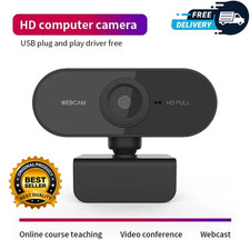 Full HD 1080P Webcam USB AutoFocus Web Camera With Microphone For PC Laptop UK