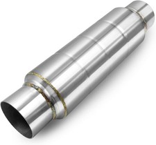 2 Inch Resonator Exhaust Performance 2 Muffler Exhaust Polished 2 Od 2 Inch Resonator Exhaust Performance 2 Muffler Exhaust Polished 2 Od