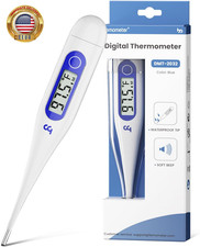 Thermometer for Adults and Kids, Digital Thermometer with Fever Alert, Memory Re