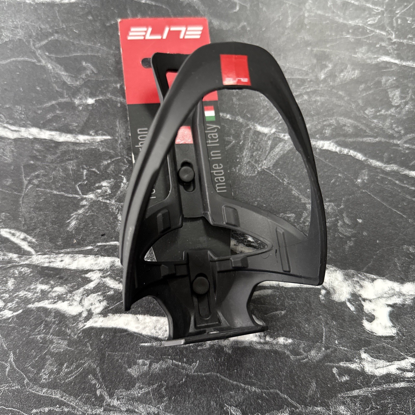Elite Rocko Carbon Bottle Cage Matt Black / Red
