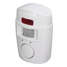 Outdoor Motion Sensor Alarm Anti Theft Remote Control Sound Light Silent NC