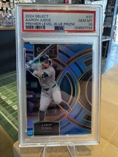 2024 Panini Select Premier Level #37  Aaron Judge Blue Prizm 31/199 PSA 10