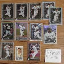 2025 Topps Baseball Chicago Whitesocks Parallels, SP, #'d (12) Card Lot NO BASE