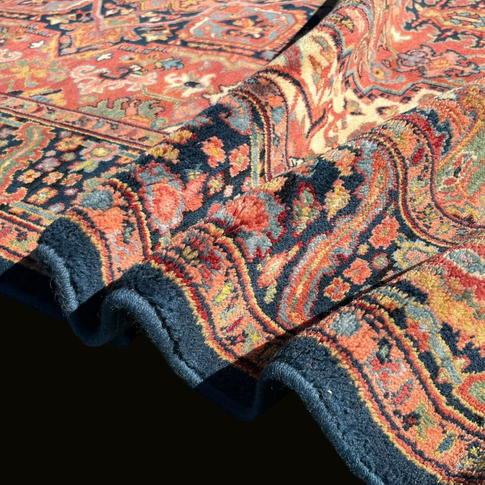 Alfombra de lana Karastan Heriz 726 6x9 pies alfombra de área vintage tejida a máquina en EE. UU. Foto 3 de 4