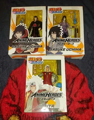 New Lot of 3 NARUTO SHIPPUDEN ANIME HEROES JIRAIYA SUSUKE 6" Figures NIB - Image 1 of 4