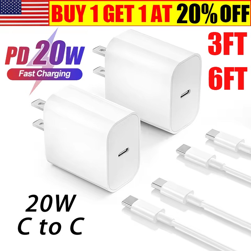 USB C Oplader, 2-Pack 25W 2-Poorts USB-A & USB-C Adapter Snelle USB C Oplader, 2-Pack 25W 2-Poorts USB-A & USB-C Adapter Snelle