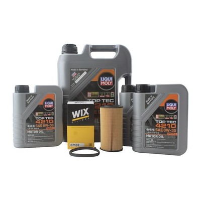 8L Liqui Moly Top Tec 4210 0W-30 Wix Engine Oil Change Kit for RS3 2.5L Turbo