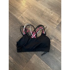 Victoria's Secret Black Strappy Sports Bra Size L G B85 Large