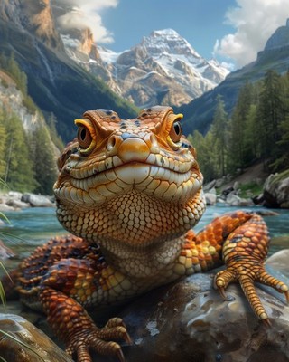 8x10 Art Print Lizard Rock - 31396484