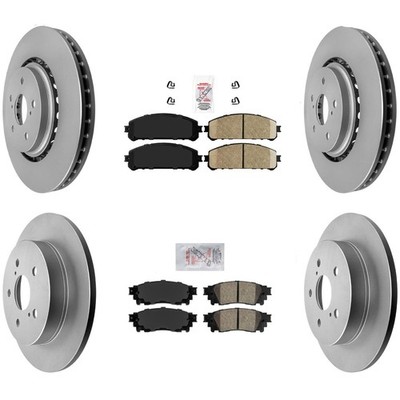 Front Rear Pads & Coated Rotors FOR 2020-2022 Toyota Avalon Camry TRD model