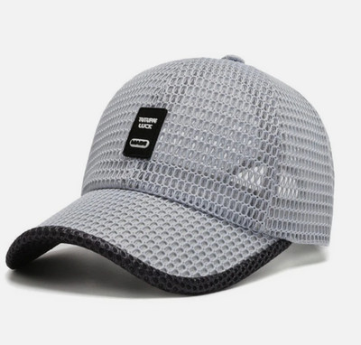 Men's Breathable Mesh Baseball Cap Summer Outdoor Hat Trucker Cap Gym Fun Gift
