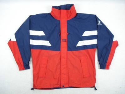 Vintage Helly Hansen ''Twin Sails'' Navy Blue Red Sailing Windbreaker Jacket Small
