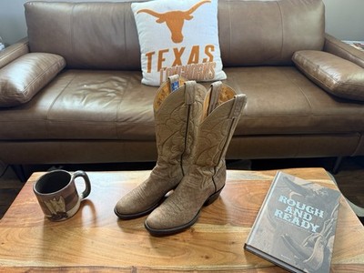The Sanders Boot Makers Cape Buffalo Cowboy Boots men s Sz 8-1/2 D