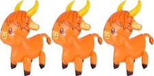 Highland Cow Inflate - 3 Pc 24 Inch Hanging Party Inflate Decorations and