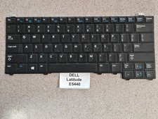 Genuine Dell Latitude E5440 - Black US QWERTY Keyboard