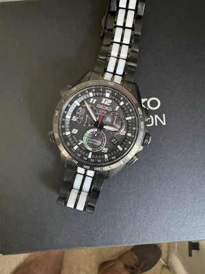 Seiko Astron Giugiaro Limited Edition GPS Solar Chronograph Date 8X82-0A10-1 - Image 1 of 4