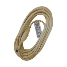 Outdoor 25 ft. L Beige Extension Cord 16/3 SJTW