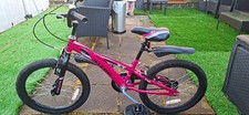 Nitro 20in Pink BMX Bike BMX Bar V-Brakes 1 Speed Mudguard Chain Guard
