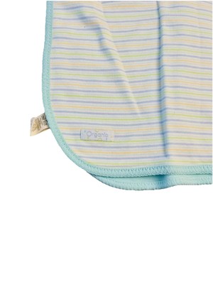 George Baby Reversible 100% Organic cotton blanket-unisex-double Sided Blue NWT