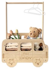 Baby Shower Crate Closet, Bus Shape Baby Shower Basket with Handle Baby Stora...