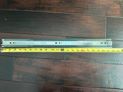 (Qty 2) Drawer Rail/ Slide with ball bearing 21-1/2'' closed; 43 1/4'' open/extend