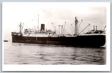 Vintage Photo Postcard of Cargo Ship Clan Macdonald on Water AA97