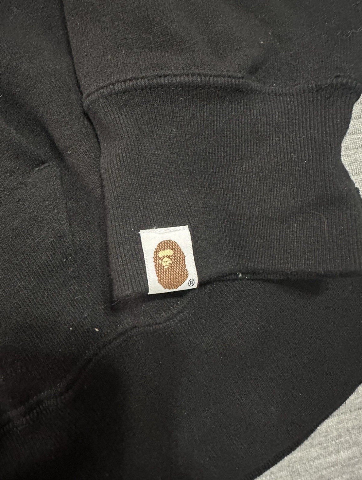 A Bathing Ape Bape Hoodie Full Zip Up Sweater Sz LARGE Navy Blue Camo Shark NWT thumbnail 9