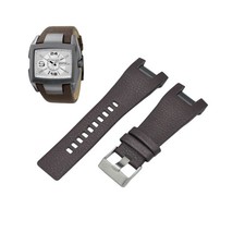 DZ1216 32mm Brown Leather Watch Strap For Diesel