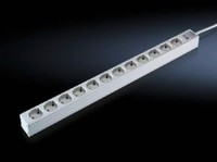 Rittal 7240.310 2m Interior Type D Aluminum Grey 12 socket s AC 7240310
