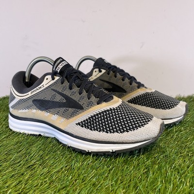 Brooks Turnschuhe Größe 7,5 Damen schwarz weiß Revel Komfort Gehen Laufschuhe