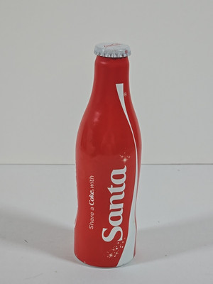 SHARE A COKE WITH SANTA Coca Cola Aluminium Flasche NEU VERSIEGELT SELTEN Weihnachten!