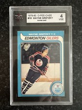 Wayne Gretzky rookie card o-pee-chee OPC KSA 4 Blue Lines. rookie card picture