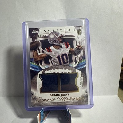 2024 Topps Inception Drake Maye Source Materials Player Worn Dual Patch RC /150