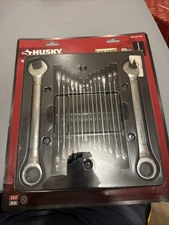 HUSKY SAE and Metric Ratcheting Wrench Set 16-Piece  - 1009454550