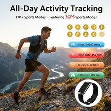 Souyie Smart Bracelet Fitness Tracker Men Women Heart Rate BP HRV Sleep 2 Band 4