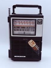 Vintage General Electric 7-2929A AM/FM TV Sound Portable Radio - TESTED WORKS