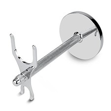 Safety Razor and Shaving Brush Stand, Extra Wide Openings, 31mm brush opening