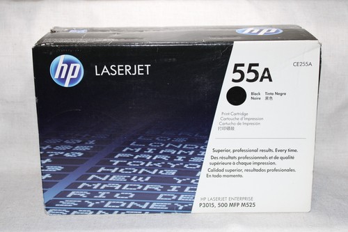 HP 55A Black Print Cartridge CE255A For Laserjet P3015, 500 MFP M525 ...