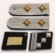 4pc WW2 German Elite Infantry Hauptscharfuhrer shoulder board & collar tab set