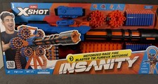 ZURU X-Shot Insanity Motorized Rage Fire Blaster Tripod 72 Darts New Sealed