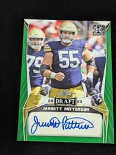 2023 Leaf Draft - Autographs Green #BA-JP1 Jarrett Patterson (AU, RC)