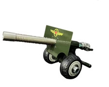Mini Metal Cannon Model Desk Ornament Vintage Military Style Collectible Decor