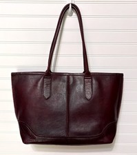 Borsa a tracolla FRYE Merlot in pelle rossa classica tote bag borsetta tote borsetta