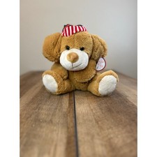 Best Made Toys Perro Peluche Animal Navidad Sombrero Bufanda Rojo Verde