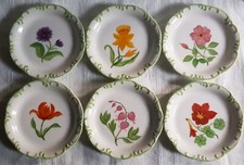 6er Set Geb&auml;ckschalen Rosenthal  Classic Rose, Bunte Blumen, &Oslash; 11 cm