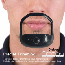 Beard Styling Template Set - 5pcs Grooming Guide for Perfect Facial Hair