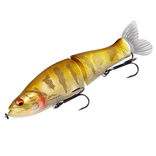 Fishing Lures 135mm 1oz Jointed minnow Wobblers Body with Soft Tail SwimBaits - Picture 29 of 34