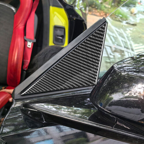 A Pillar Front Triangle Panel Trim Cover Carbon Fiber For Corvette C8 2020~2024 - Bild 3 von 12